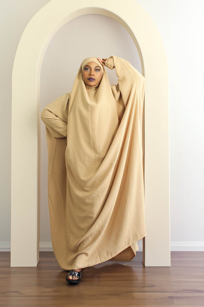 BUTTERFLY JILBAB - NUDE