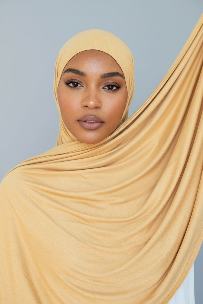 PREMIUM JERSEY HIJAB – HUNNY YELLOW
