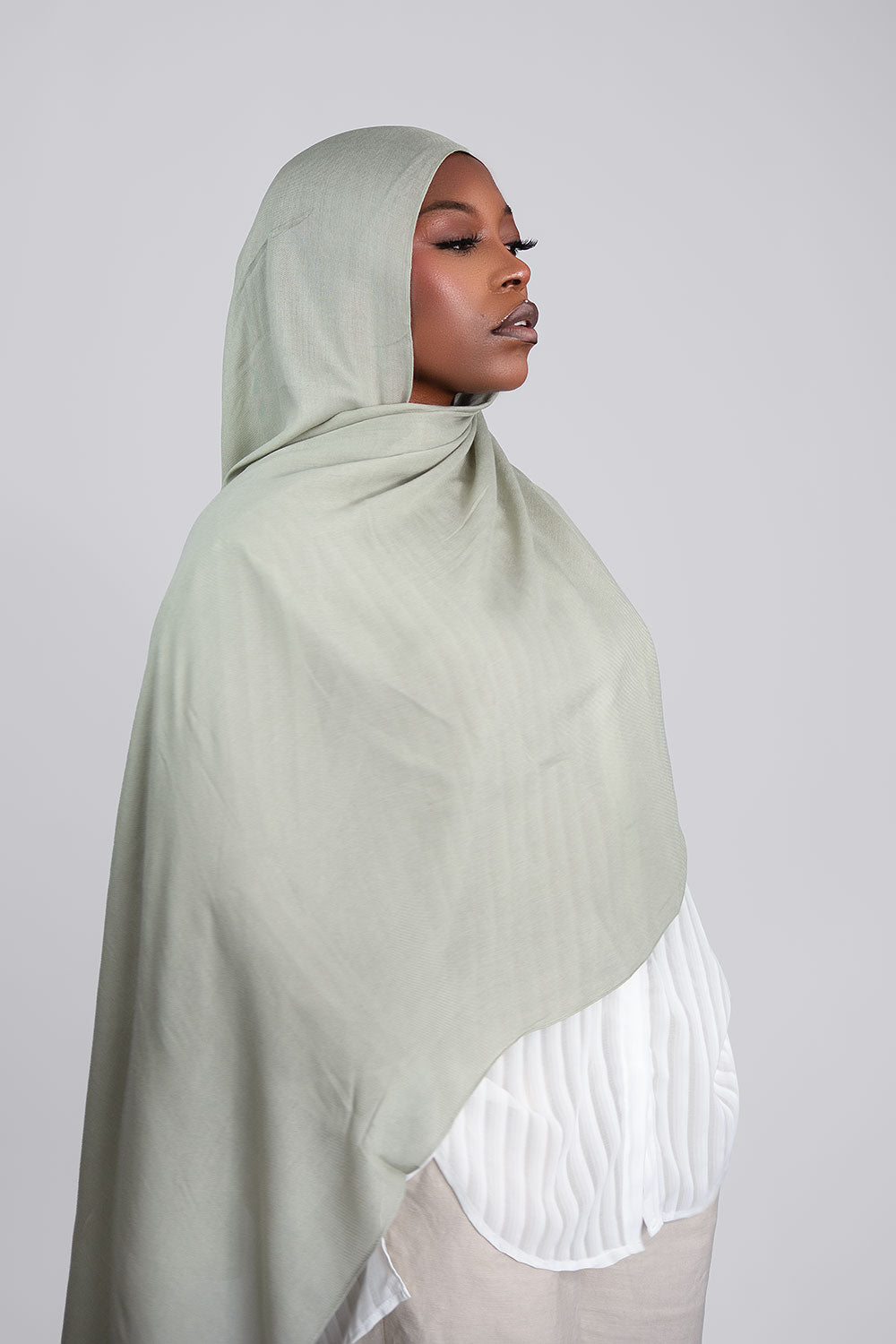 Cloud Soft Modal Hijab – Light Olive