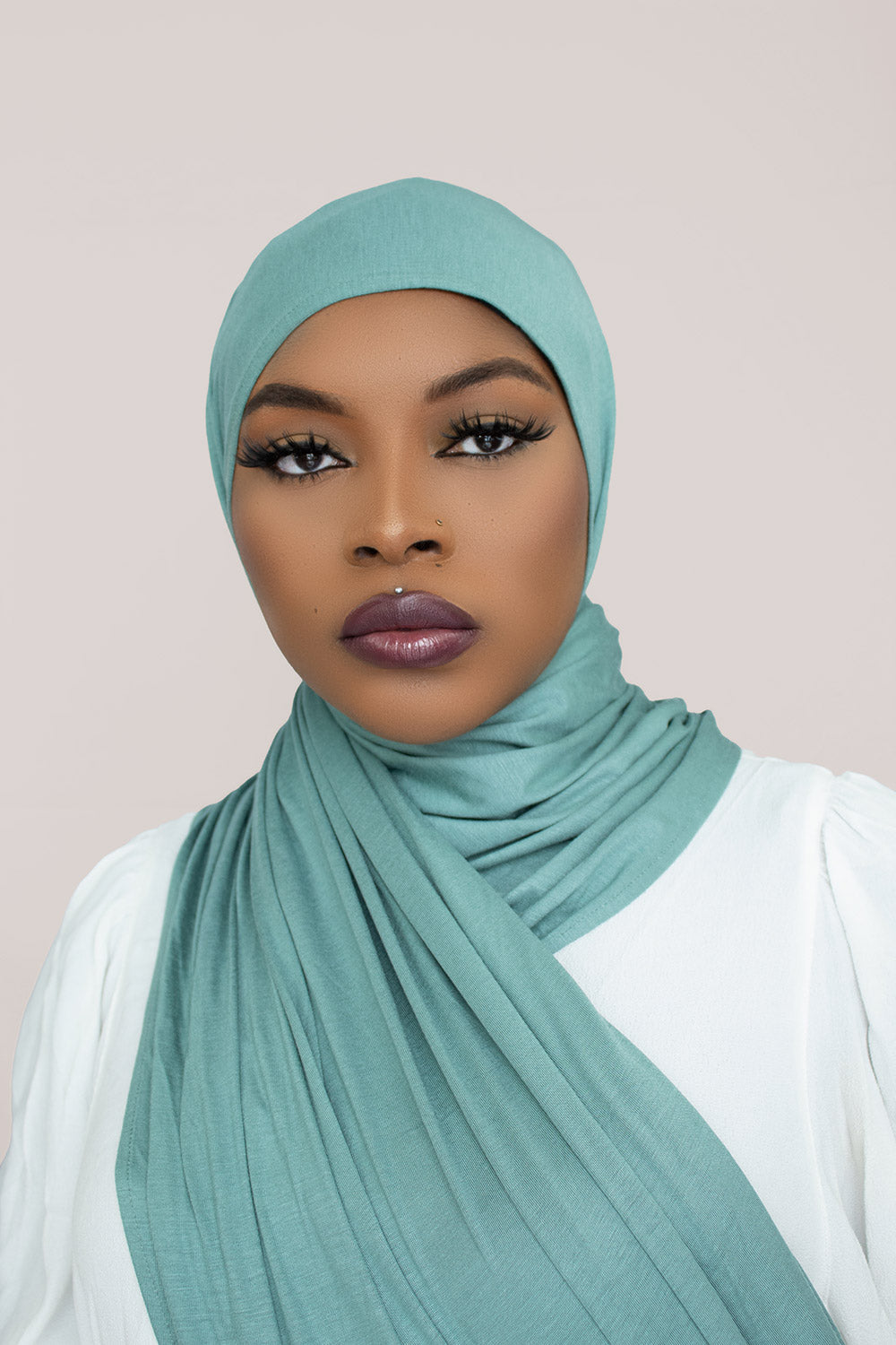 INSTANT PRE-SEWN JERSEY HIJAB - MINT