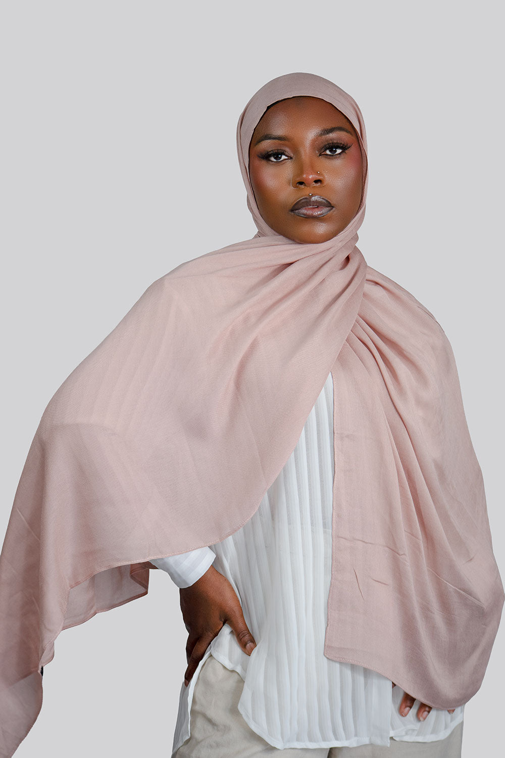 Cloud Soft Modal Hijab –  Rose Quartz