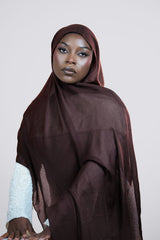 Cloud Soft Modal Hijab – Dark Brown