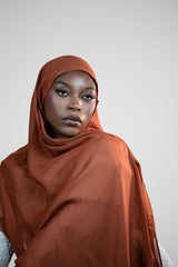 Cloud Soft Modal Hijab – Burnt Orange