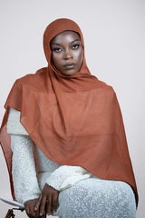 Cloud Soft Modal Hijab – Burnt Orange