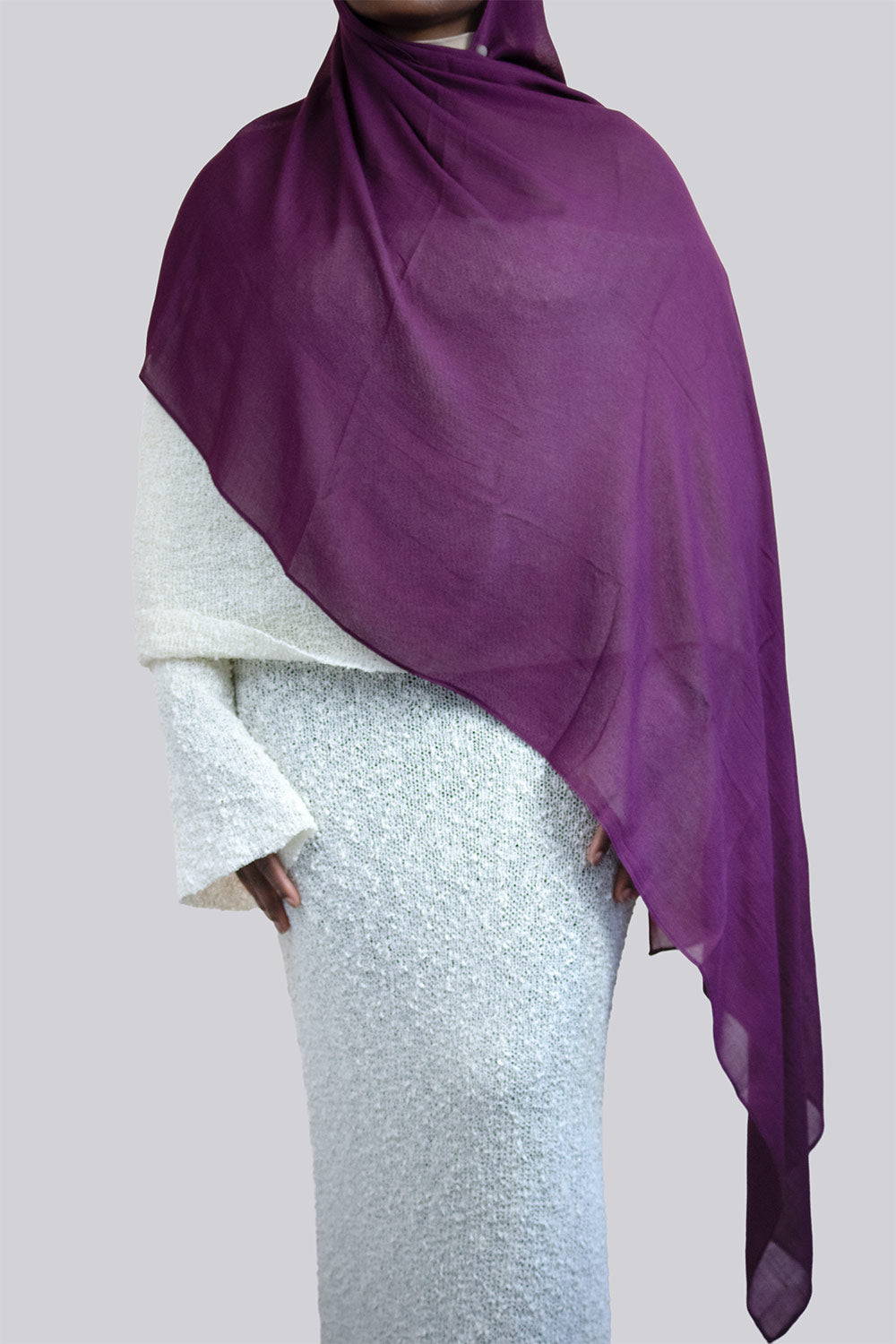 Cloud Soft Modal Hijab –  Wine Berry