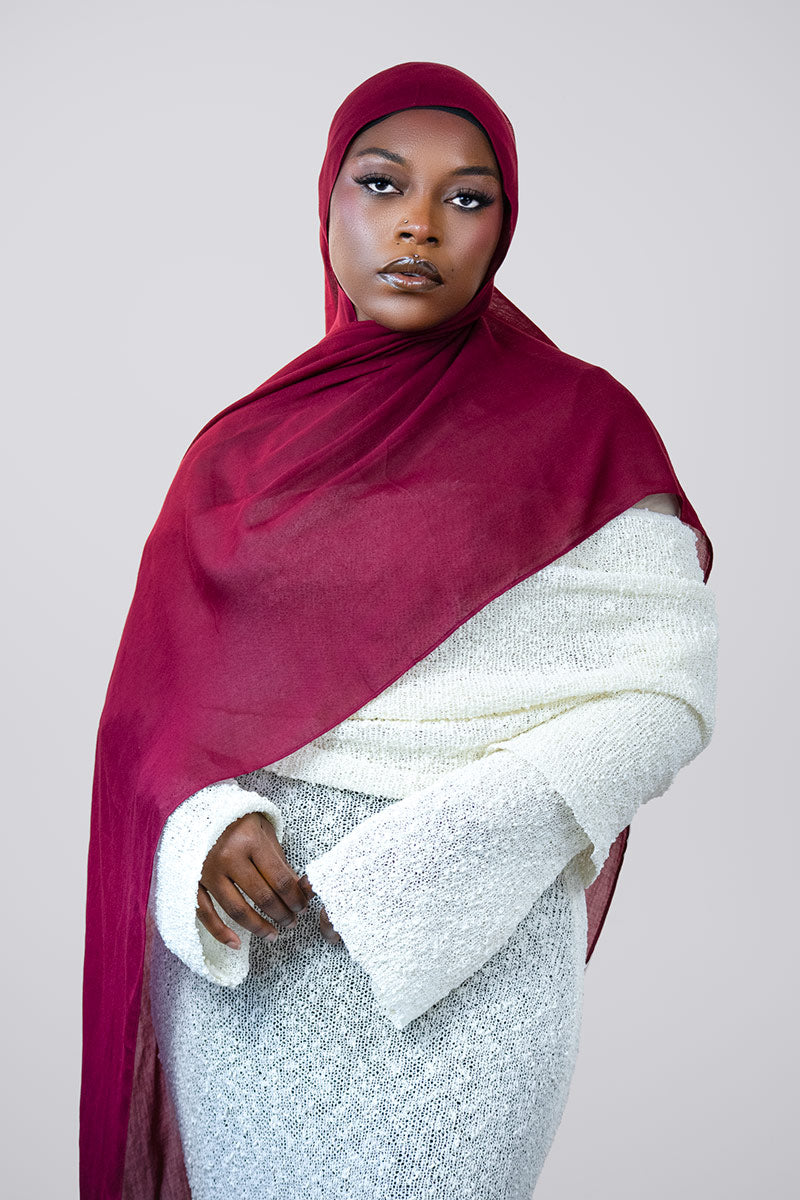 Cloud Soft Modal Hijab – Burgundy