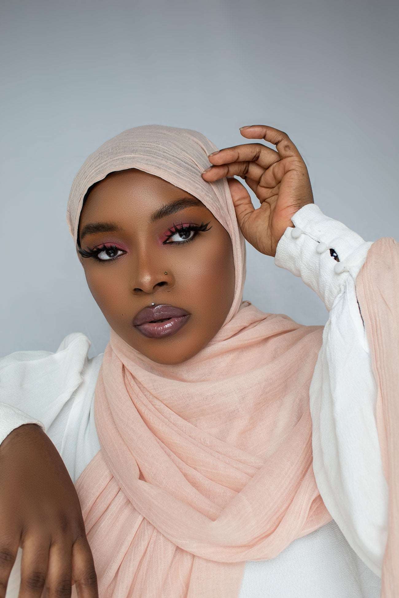 PREMIUM MODAL  HIJAB - PEACH