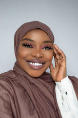 PREMIUM MODAL HIJAB - BROWN