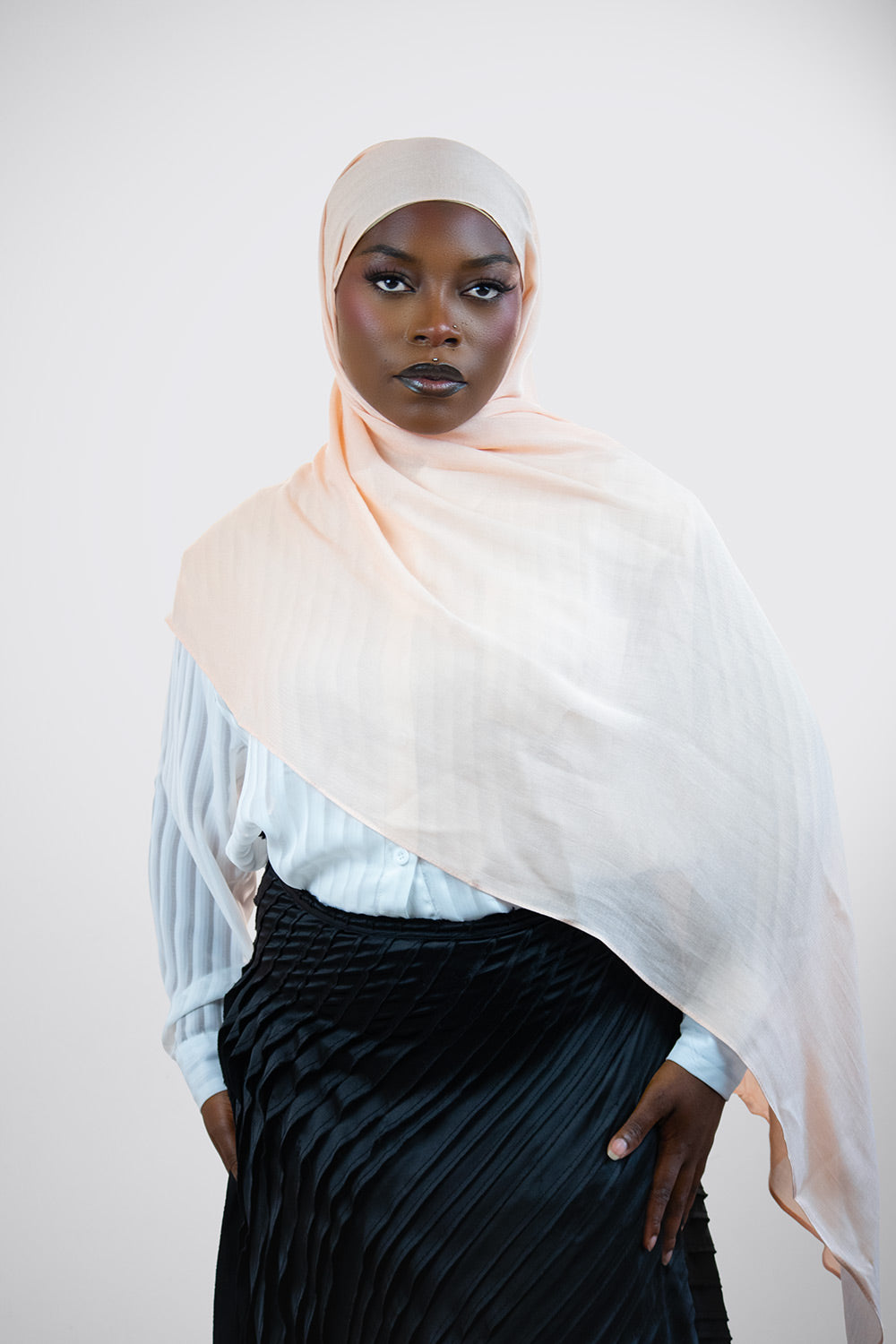 Cloud Soft Modal Hijab – Light Peach