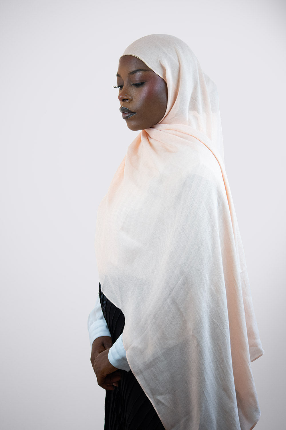 Cloud Soft Modal Hijab – Light  Peach