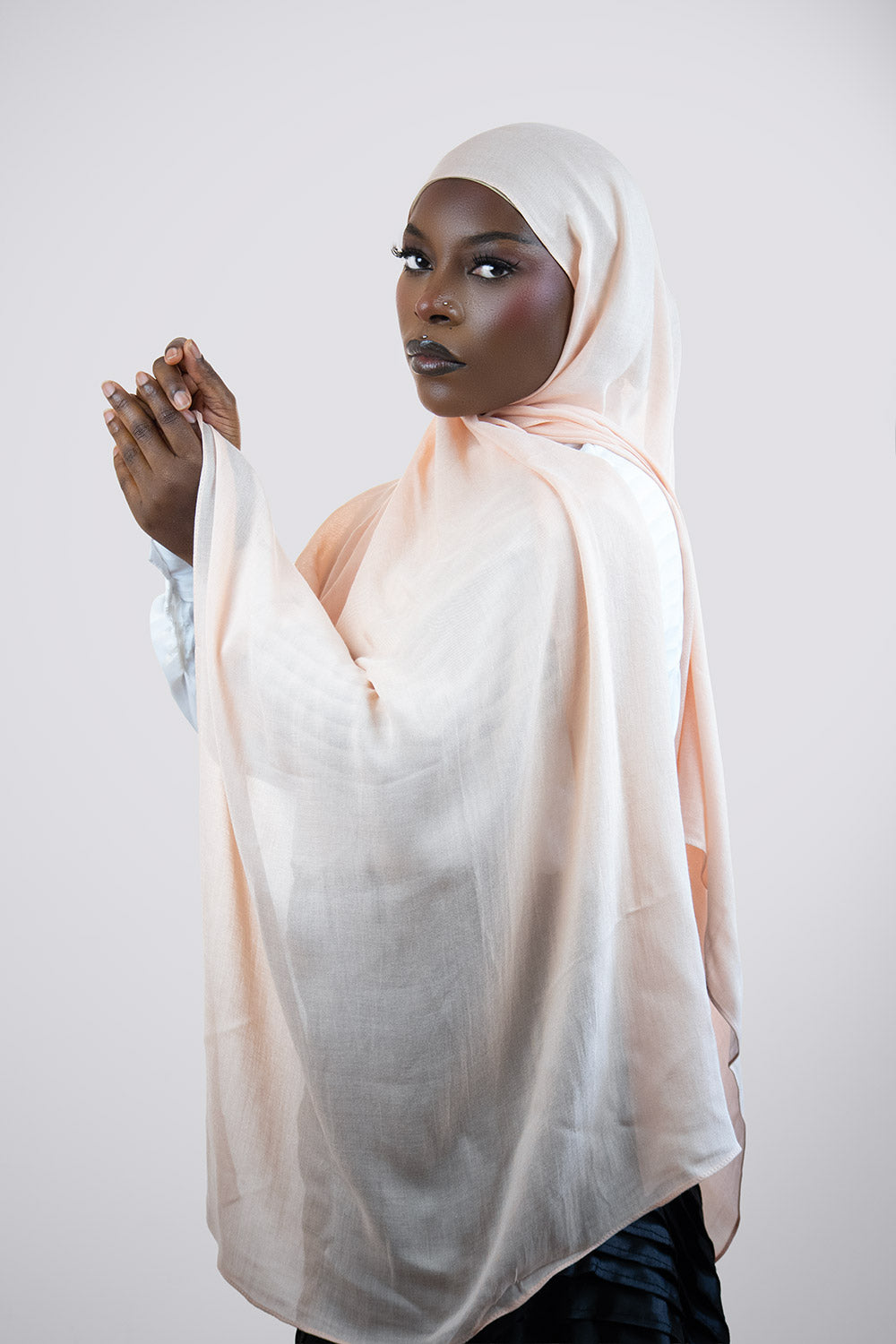Cloud Soft Modal Hijab – Light Peach