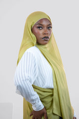 Cloud Soft Modal Hijab – Olive Gold