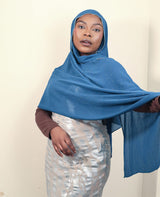 DIAMOND CHIFFON HIJAB -NAVY