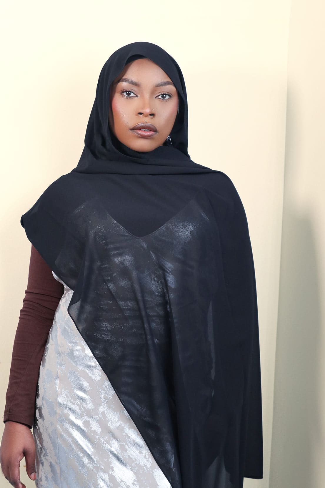 LUXURY CHIFFON HIJAB - BLACK
