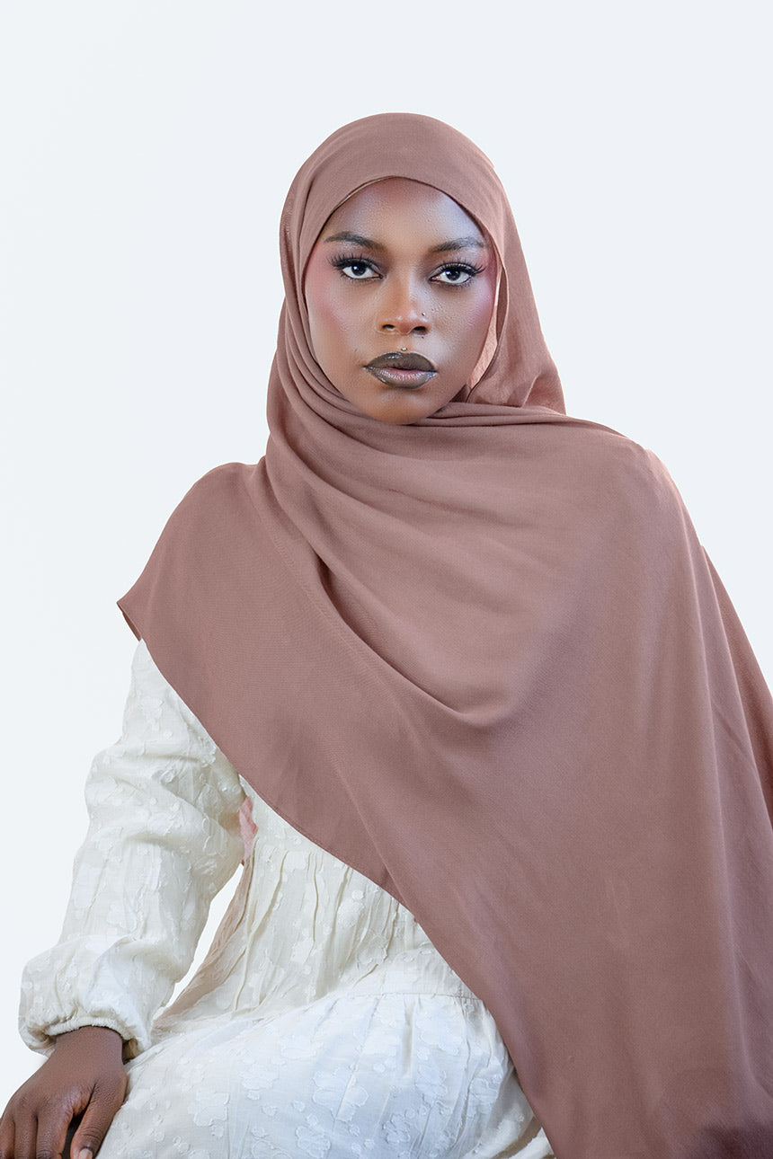 Cloud Soft Modal Hijab – Warm Brown