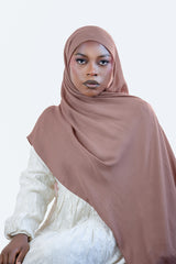 Cloud Soft Modal Hijab – Warm Brown