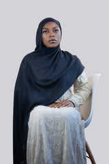 Cloud Soft Modal Hijab –  Navy Black