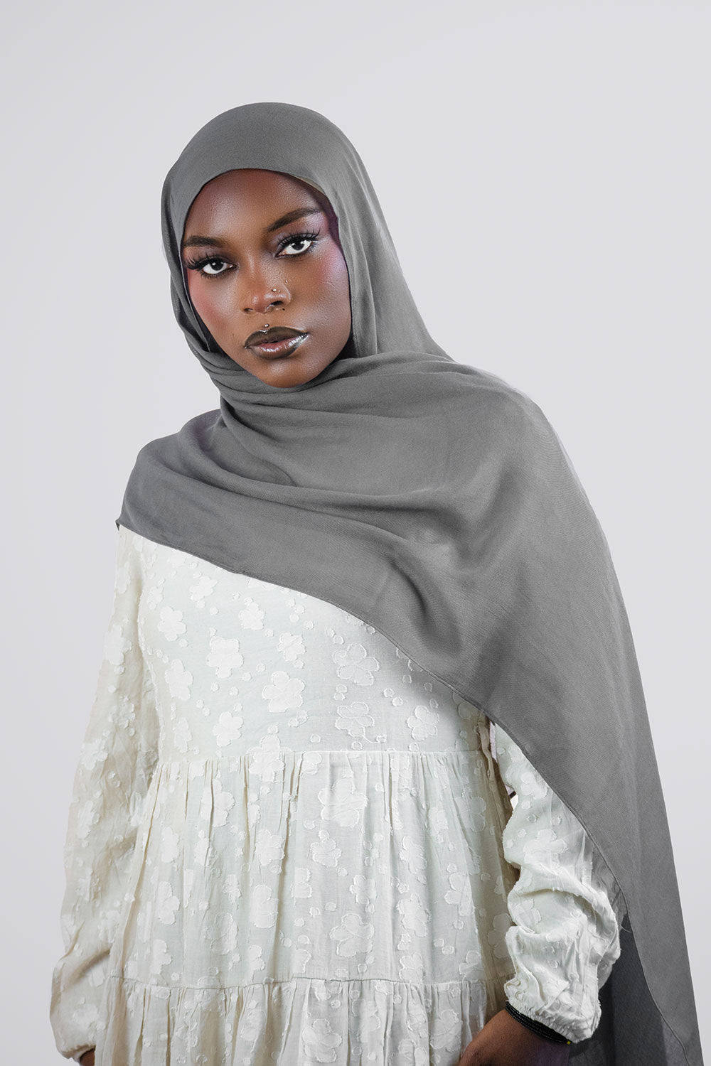 Cloud Soft Modal Hijab – Gray