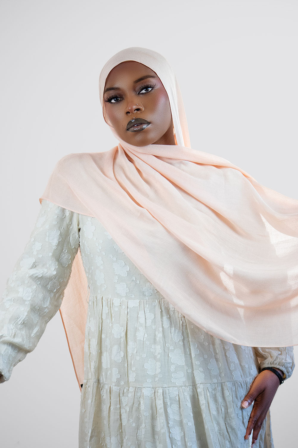 Cloud Soft Modal Hijab – Light  Peach