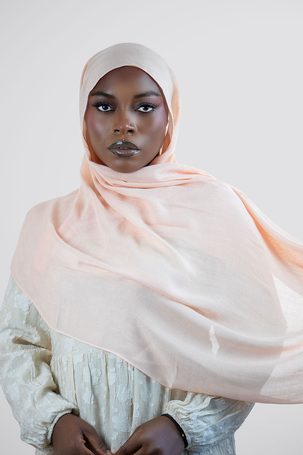 Cloud Soft Modal Hijab – Light Peach