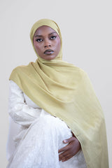 Cloud Soft Modal Hijab – Olive Gold
