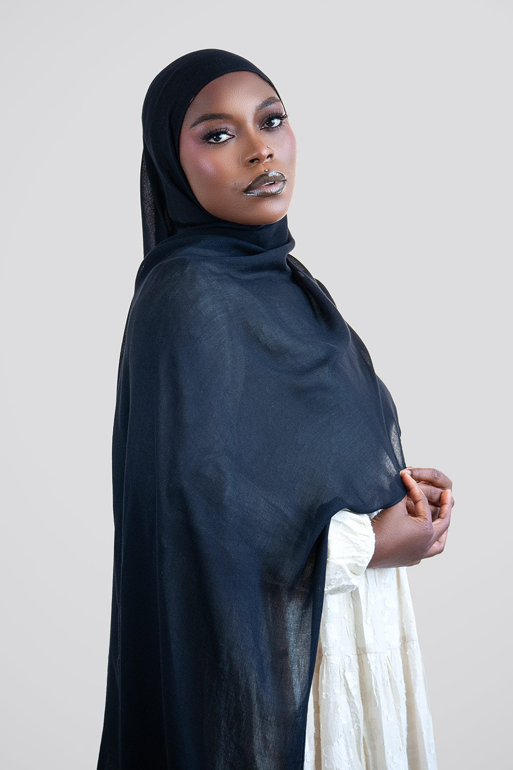 Cloud Soft Modal Hijab – Black