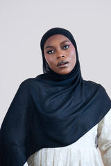 Cloud Soft Modal Hijab –  Navy Black