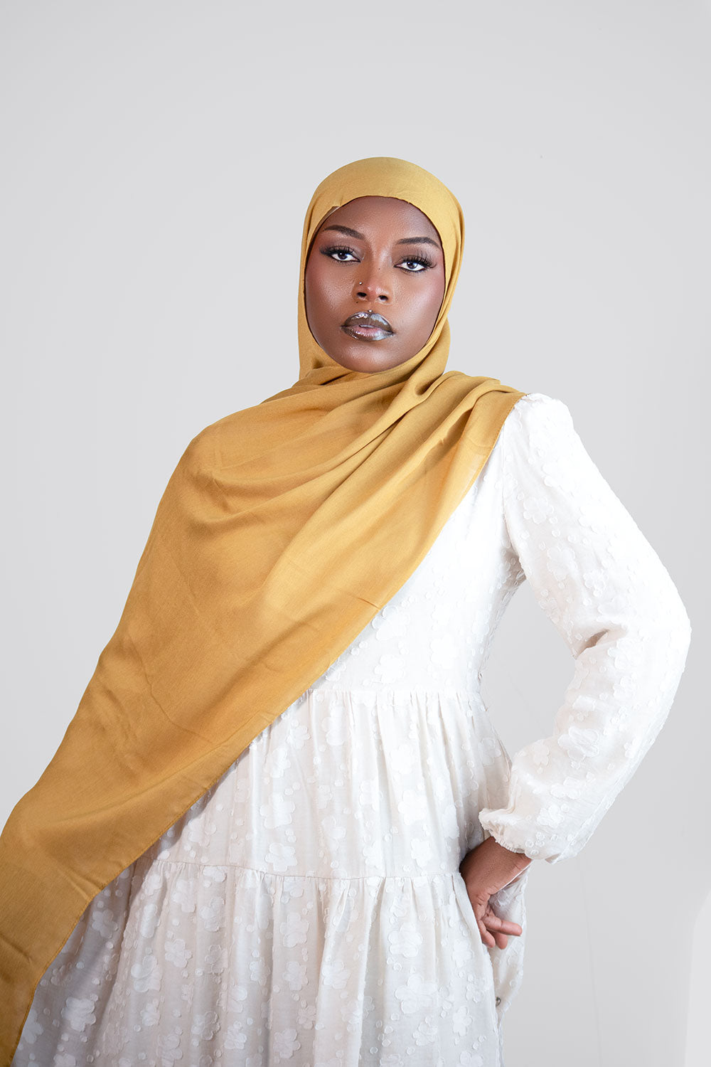 Cloud Soft Modal Hijab –  Mustard