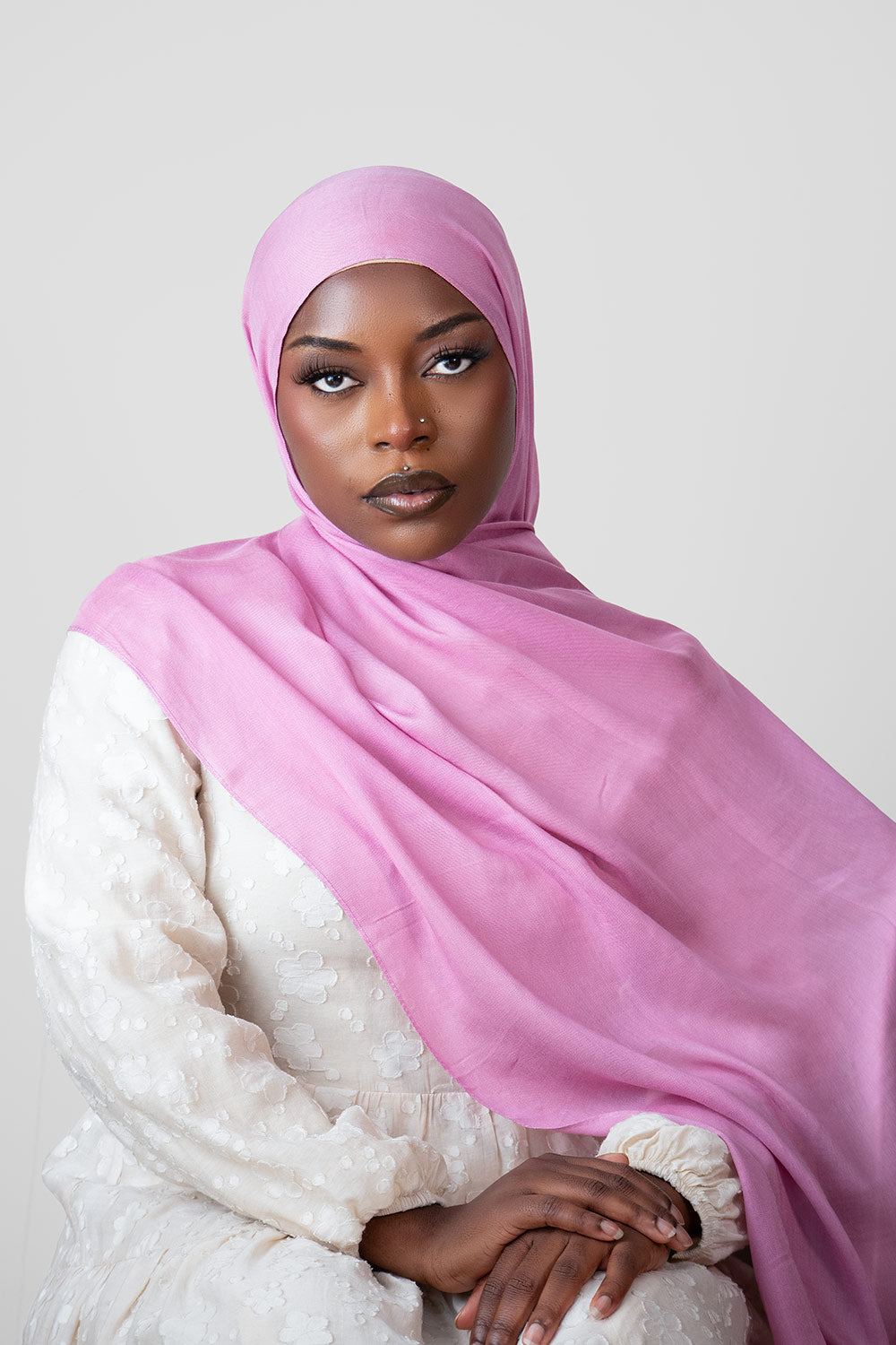 Cloud Soft Modal Hijab –  Pink