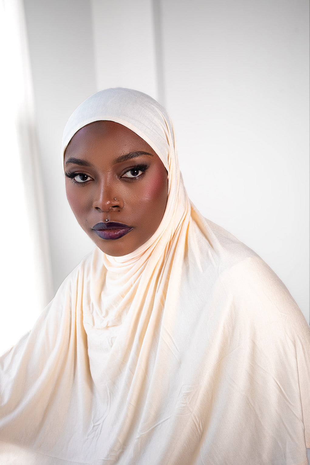 Vanilla jersey hijab 