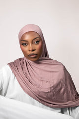 INSTANT PRE-SWEN JERSEY HIJAB – NUDE PINK