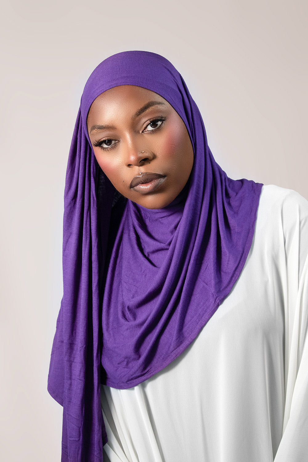 INSTANT PRE-SEWN JERSEY HIJAB- IRIS