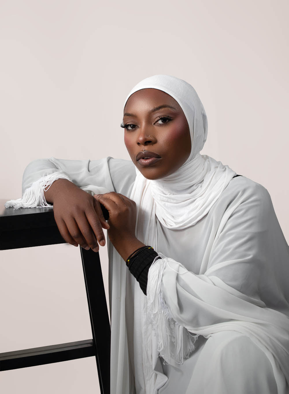 INSTANT PRE-SEWN JERSEY HIJAB – WHITE