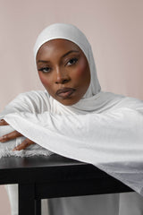 INSTANT PRE-SEWN JERSEY HIJAB – WHITE