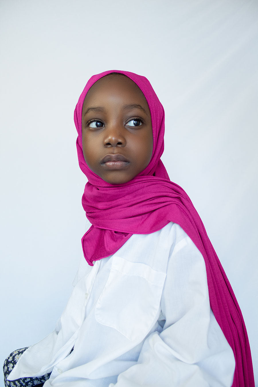 GIRLS INSTANT PREMIUM JERSEY HIJAB - PINK