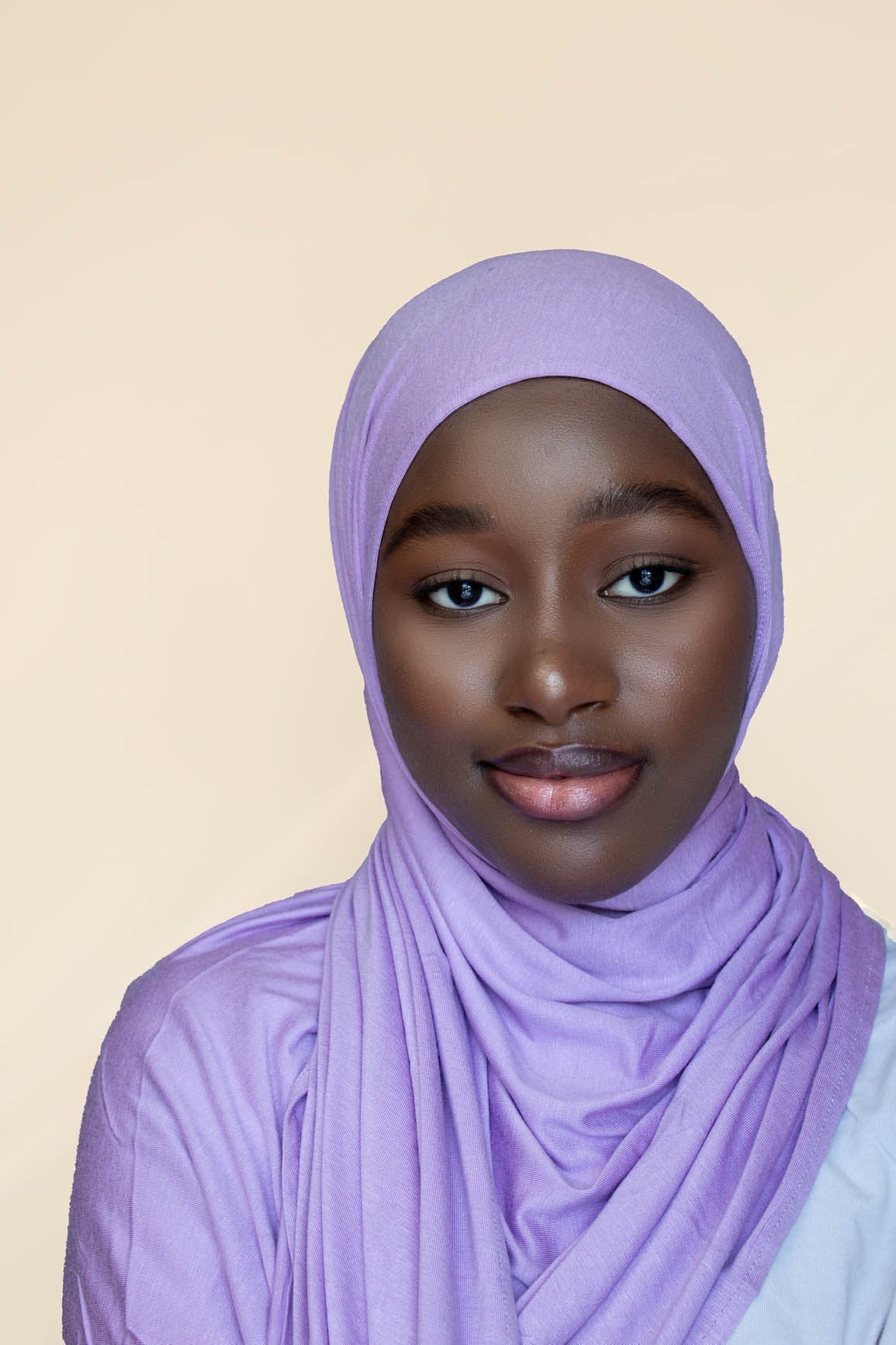 INSTANT PRE-SEWN JERSEY HIJAB -  LAVENDER