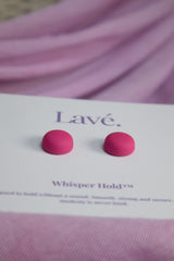 Whisper Hold Magnet Pins in Hot Pink