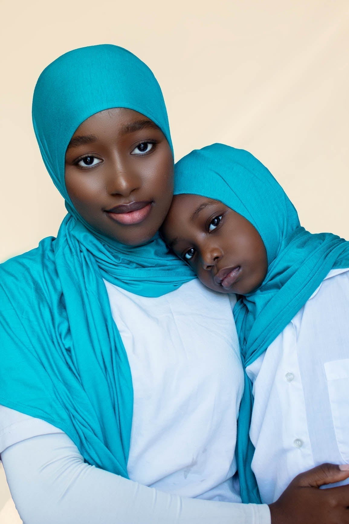 INSTANT PRE-SEWN JERSEY HIJAB - SAPPHIRE