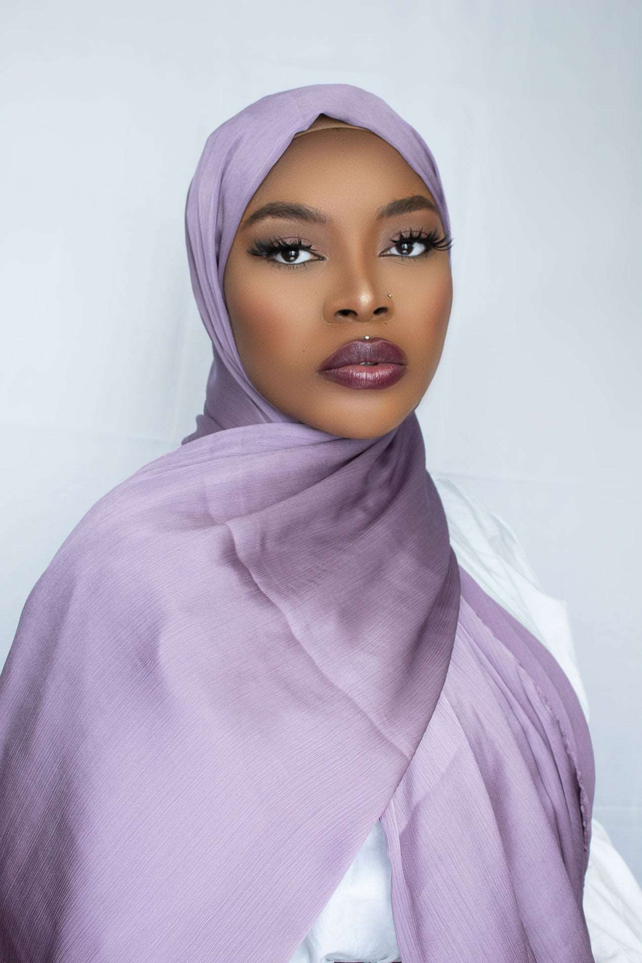 PREMIUM CRINKLE SATIN HIJAB - LAVENDER