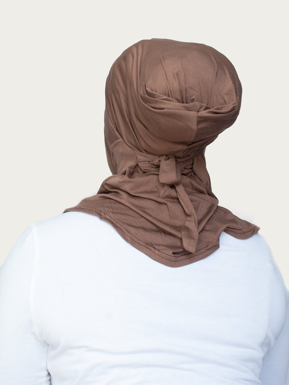 RANIA FULL COVERAGE ADJUSTABLE UNDER SCARF - BROWN