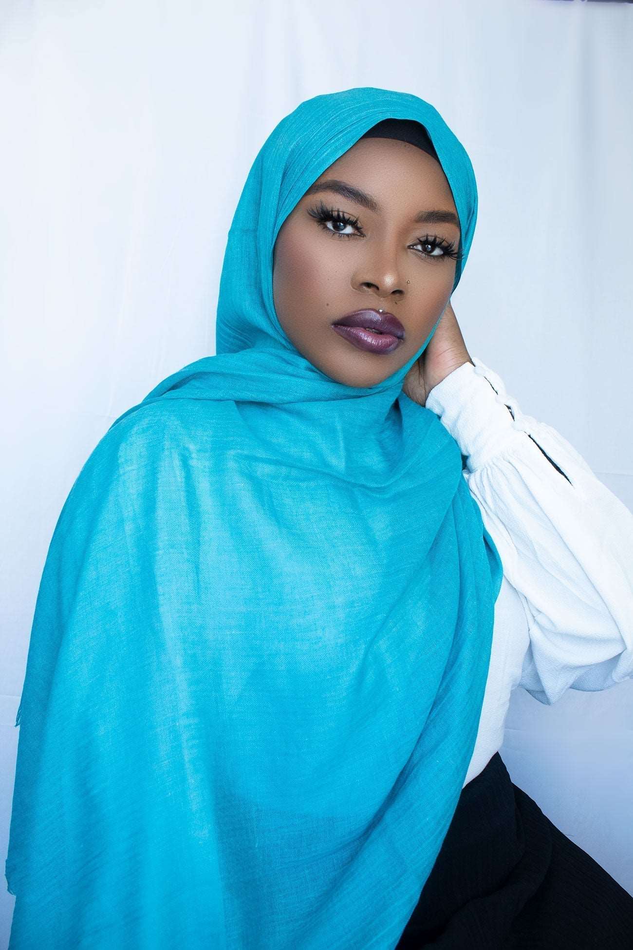 PREMIUM MODAL HIJAB - BLUE