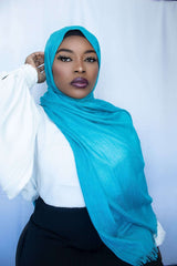 PREMIUM MODAL HIJAB - BLUE