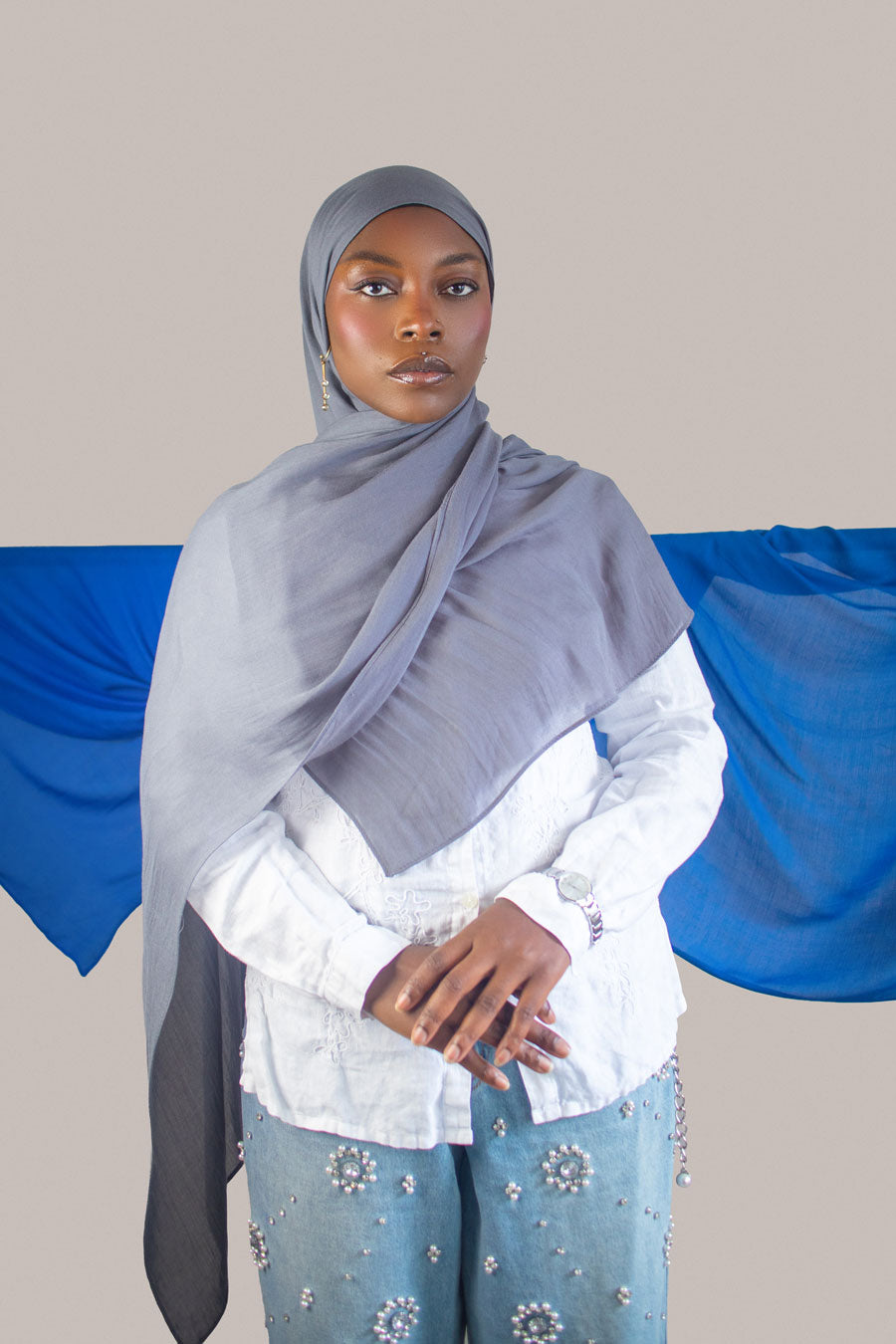 Cloud Soft Modal Hijab – Gray