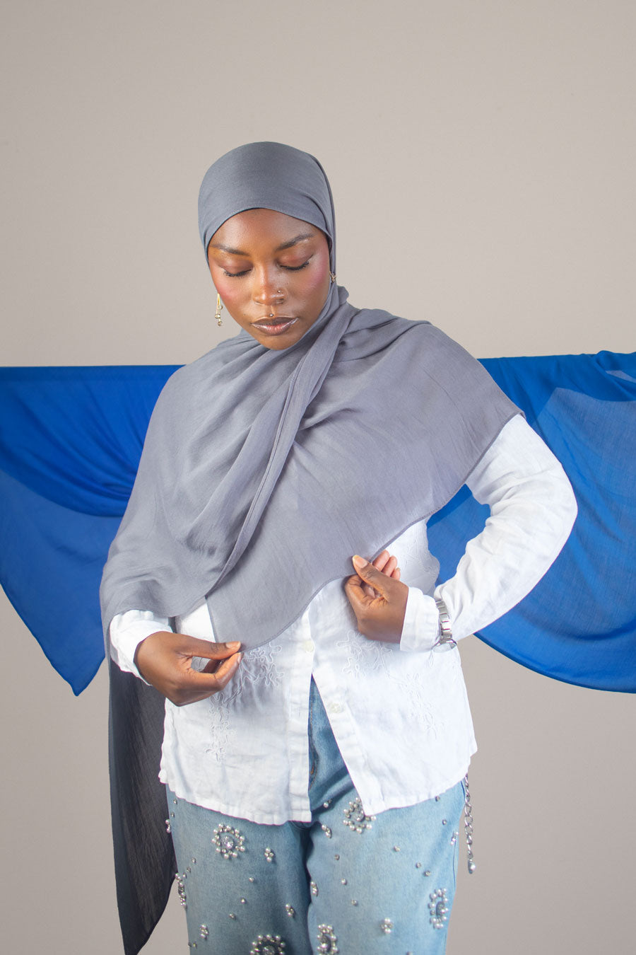 Cloud Soft Modal Hijab – Gray