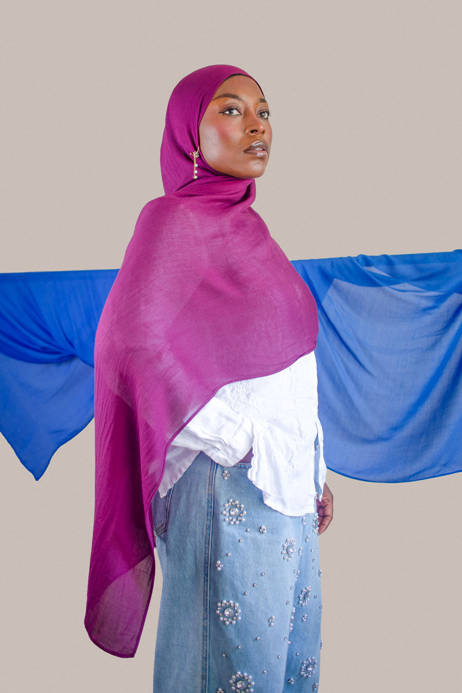Cloud Soft Modal Hijab – Wine Berry