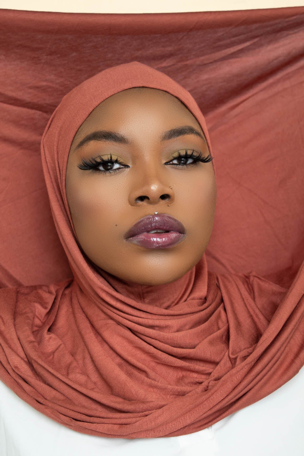 INSTANT PRE-SEWN JERSEY HIJAB- SQUASH
