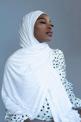 PREMIUM JERSEY HIJAB - WHITE